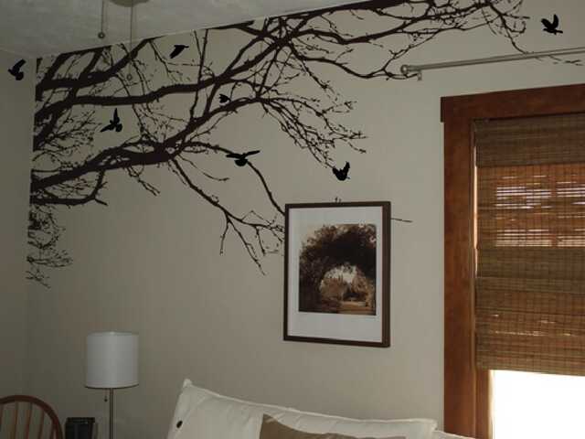 Large Wall Tree Nursery Decal Oak Branches Art 1130 - 7 Feet Wide - image 1