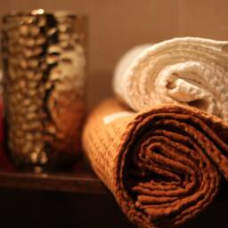Waffle Linen Bath Towel, Natural Linen-Cotton Blend, Home Spa - thumbnail 2
