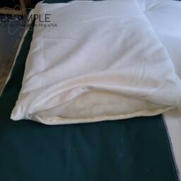 Buckwheat & Wool Pillow Hybrid Adjustable Organic Cotton Cover Handmade Usa - thumbnail 4