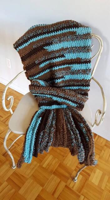 Mermaid Tail Blanket Mermaid Fish For Her Woman Adult Crochet Handmade