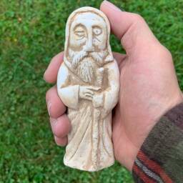 Odin Altar Statue, The Norse Allfather, Travel Idol, Asatru Ritual Decor - thumbnail 4