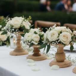 Wood Pillar Candlestick Holder Wedding Table Centerpiece Diy Candle Stand Rustic Riser Home Decor Mantel - thumbnail 3