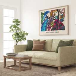 Baya Mahieddine Art Print Algerian Artist Exhibition Wall Decor - thumbnail 2