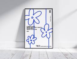 Flower Print For Room Wall Art, Aesthetic Art Trendy Poster Design, Bedroom Or Kitchen, Brand Posters - thumbnail 1