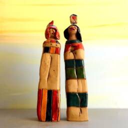 Handmade Loving Couple, Ceramic Sculpture, Art For The Home - thumbnail 2