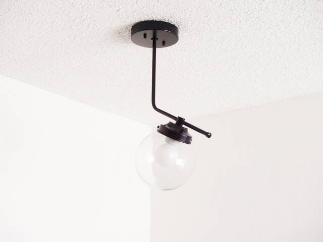 Modern Flush Mount - Brass Ceiling Light Globe Offset Bathroom Bedroom Living Room Entryway Hallway Dining Ul Listed - image 1