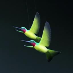 Hummingbird Mobile Kinetic By John Perry Duo 5In Wingspan Each - thumbnail 3