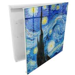 Night Sky Key Cabinet For Home, Blue Box Abstract Art, Art Lovers & Dreamers - thumbnail 2
