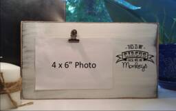 This Is My Circus These Are Monkeys Wood Picture Frame, Personalized Funny Photo Holder, Board With Clip, Custom Frame - thumbnail 1