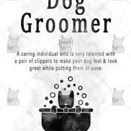 Dog Groomer Definition Art Print, Dog Gift, Grooming Salon Decor, Gift To From The Dog, Thank You - thumbnail 2