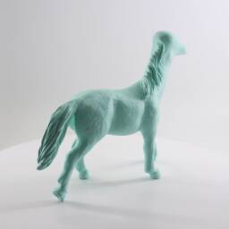 Handmade Horse Sculpture With Human Foot Head, One Of A Kind By Fauna Arts - thumbnail 3