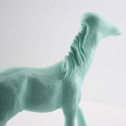 Handmade Horse Sculpture With Human Foot Head, One Of A Kind By Fauna Arts - thumbnail 4