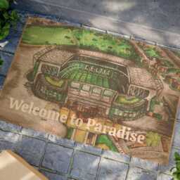 Celtic Fc Welcome Doormat Paradise Parkhead Decor - thumbnail 4