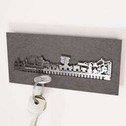 Bregenz Skyline Key Rack - Stainless Steel Souvenir Gift - thumbnail 2
