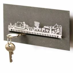 Bregenz Skyline Key Rack - Stainless Steel Souvenir Gift - thumbnail 1