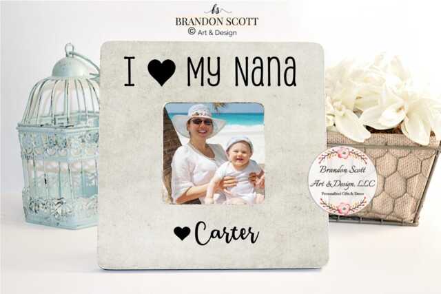 Personalized Nana Picture Frame Grandma Gift, Nana Frame, Gift From Grandkids - image 1