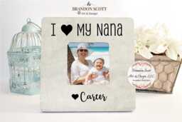 Personalized Nana Picture Frame Grandma Gift, Nana Frame, Gift From Grandkids - thumbnail 1