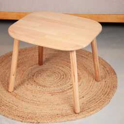 Beech Wood Montessori Table, Waldorf Toddler Desk, Natural Varnish Finish - thumbnail 2