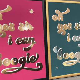 Yes Sir I Can Boogie Foil Art Print - Baccara Music Lyrics Wall Custom Disco Song Quote Lover Gift Framed Or - thumbnail 3