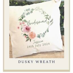 Personalised Cushion, Bridesmaid Gift, Gift For Her, Cushion Cover, Wedding Favour, Covers, Gifts Bridesmaids - thumbnail 2