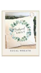 Personalised Cushion, Bridesmaid Gift, Gift For Her, Cushion Cover, Wedding Favour, Covers, Gifts Bridesmaids - thumbnail 1