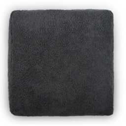 Teddy Fleece Square Footstool Ottoman Plush Low Seat - 45cm - thumbnail 4