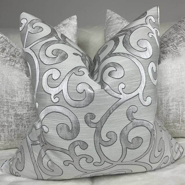 Platinum Silver Cushion Cover 18x18 - image 1
