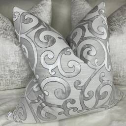 Platinum Silver Cushion Cover 18x18 - thumbnail 3