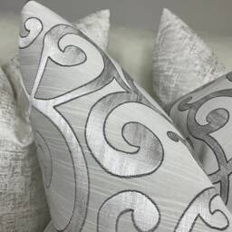 Platinum Silver Cushion Cover 18x18 - thumbnail 2