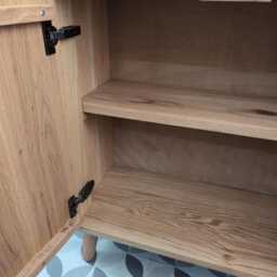 The Brampton/A Handmade Solid Oak Bathroom Vanity Unit With Tapered Legs - thumbnail 2