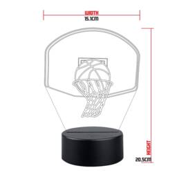 Personalised Basketball Hoop Led Night Light Sports Gift - thumbnail 2