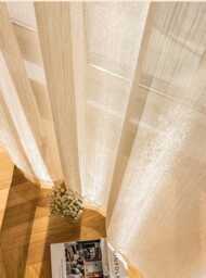 3 Colours Sheer Curtain Panel, Luxury Sparkle , Light Filtering Window Drapes, Elegant Gold Mesh For Living Room Bedroom - thumbnail 1