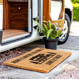 Personalised Campervan Motorhome Coir Doormat - Personalized Camper Accessories Custom Camping Rv Door Mat Gift - thumbnail 1