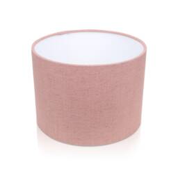 Vintage Dusky Pink Linen Drum Lampshade, Handmade in UK