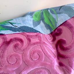Sale Decorative Pillow Cover in Faience Cornflower - thumbnail 3