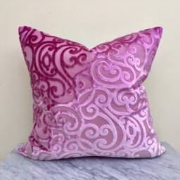 Sale Decorative Pillow Cover in Faience Cornflower - thumbnail 2