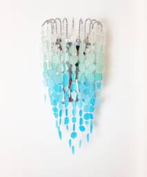 Sea Glass Wall Sconce, Coastal 2-Light Fixture, Anastasia Island