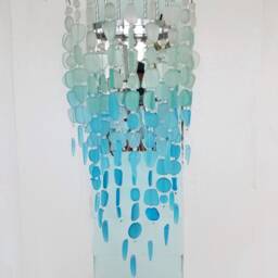 Sea Glass Wall Sconce, Coastal 2-Light Fixture, Anastasia Island - thumbnail 2