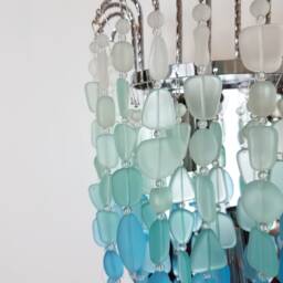Sea Glass Wall Sconce, Coastal 2-Light Fixture, Anastasia Island - thumbnail 4