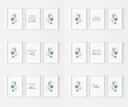 Bathroom Prints Set Of 3 - Minimalist Print Wall Art Decor Eucalyptus Botanical Toilet Poster Sign - thumbnail 1
