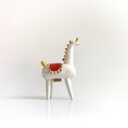 Ceramic Horse Sculpture, Unicorn Figurine, Salt Shaker For Collector, Horse Lover Gift, Gift Chef, Collectible Salt Shaker, Statue