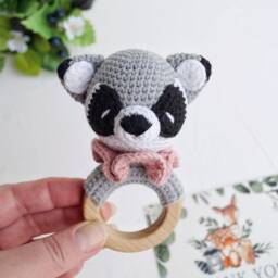 Bear, Fox, Deer, Frog, Raccoon, Rabbit, Wolf Baby Small Toys, Woodland Shower Gift, Forest Animal Toys For Newborn, Mom Gift Package - thumbnail 4