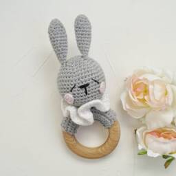 Bear, Fox, Deer, Frog, Raccoon, Rabbit, Wolf Baby Small Toys, Woodland Shower Gift, Forest Animal Toys For Newborn, Mom Gift Package - thumbnail 3