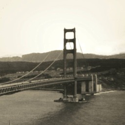 Golden Gate Bridge Print Vintage Postcard - Art Photo Giclee - thumbnail 3