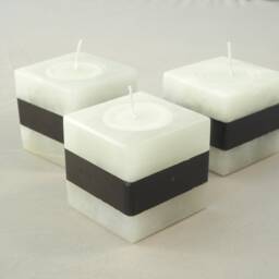 Tealight Holder in Cuboid Shape Made Of Marble - thumbnail 2