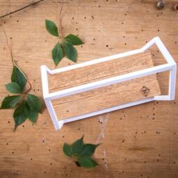 White Iron House Plant Holder Nordic Minimalist Display - thumbnail 4