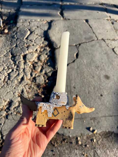 Ceramic Candlestick Holder - image 1