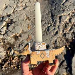 Ceramic Candlestick Holder - thumbnail 3