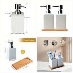 Beautiful Thistle & Bee Ceramic Soap Dispenser - thumbnail 2