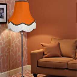 Traditional Burnt Orange Fabric Lampshade Handmade For Table & Floor Standard Lamps Shades, Wall Lights, Ceiling Light Pendants - thumbnail 3